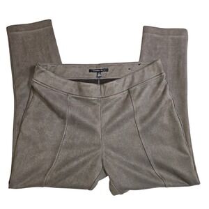 Andrew Mark Chocolate Brown Stretchy Pull On Pants Soft Suede Feel XL